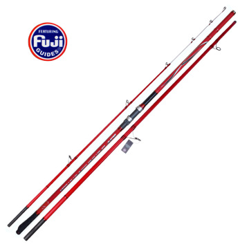 14ft Carbon Surf Fishing Rod 3-Piece Spinning Casting Rod for Saltwater