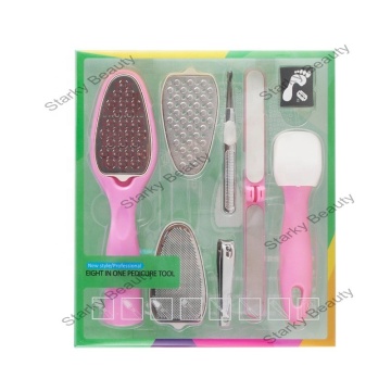 Custom 8Pcs Foot Care Set Stainless Steel Foot Grinder Set