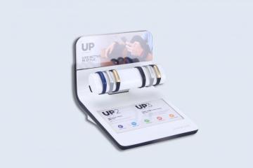 L- Shaped Watch Display for Branded Retail Store