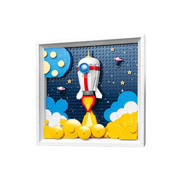 Jiki MOC Stereoscopic Block Painting: Star Model Building Blocks - DIY Toys for Kids | Creative Gift Ideas
