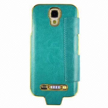 Leather Case for Samsung S4 Battery