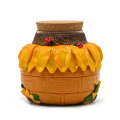 Yellow Sunflower Glass Jar