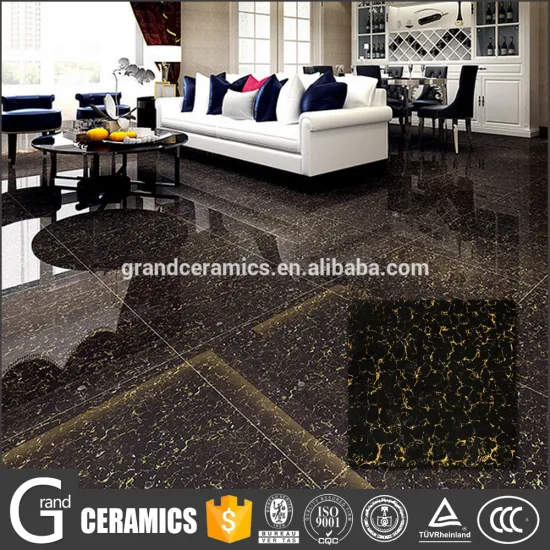 good quality and best price surper black pilates polished porcelain tile