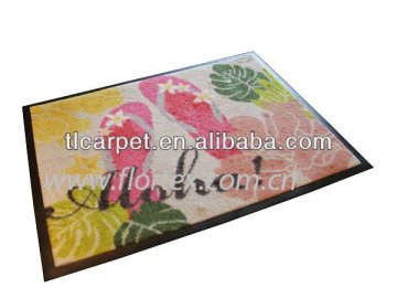 Personalized Mat , Nylon Fiber with Rubber Backing