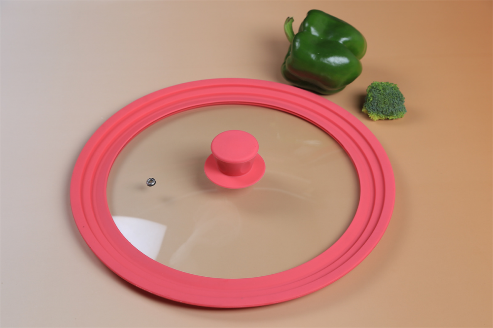 Multi size silicone glass lid for cookware parts