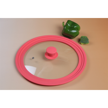 Multi size silicone glass lid for cookware parts