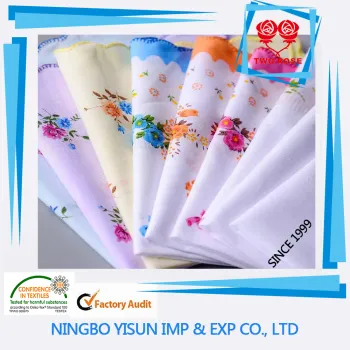 wholesale different designs men and ladies 100% polyester soft Handkerchief.