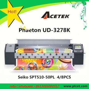 Phaeton UD-3278K second hand printer flex banner solvent printing machine (10ft,best quality)