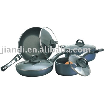 JD-H-313 8pcs aluminium cookware set