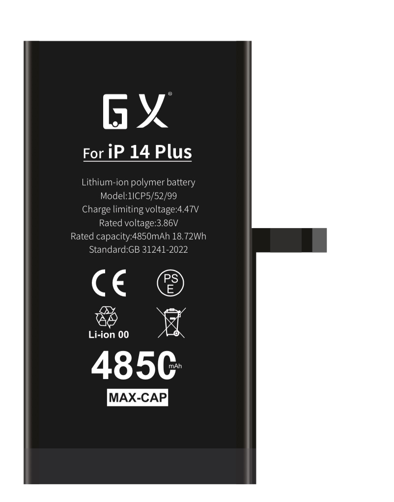 GX az iPhone14plus nagy kapacitású akkumulátorhoz