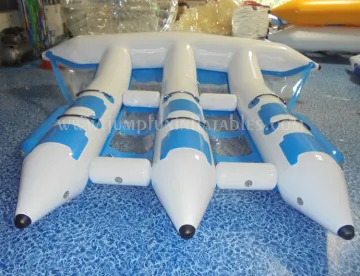High quality adults inflatable flyfish/PVC banana flying fish/Water towable Inflatable Fly Fish 6 person