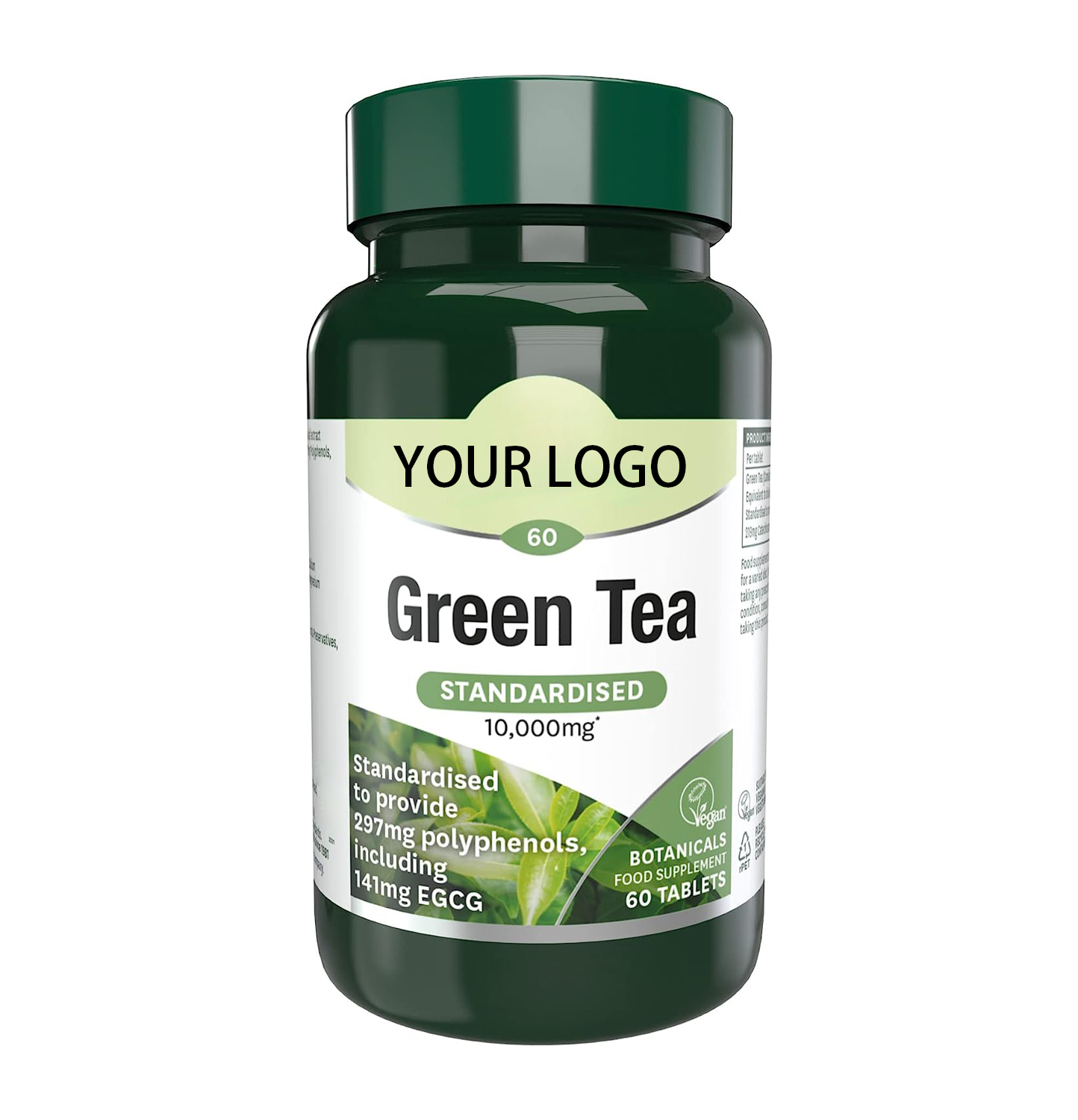 OEM/ODM Organic Vegan Weight Loss Tablets Detox Green Tea Extract Fast Fat Burning Slimming Green Tea Tablets