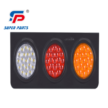 Square LED trailer tail light