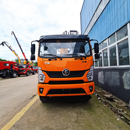 Шакман 8 -тонный грузовик монтировал кран с лестницей