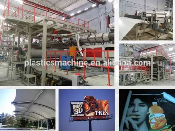 PVC advertisement banner production line, plastic flex banner machine