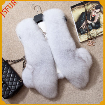 Luxury new design hot sale genuine fox fur vest