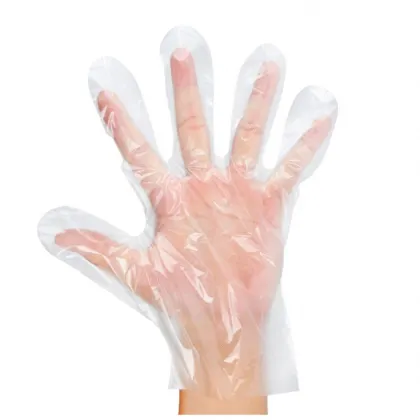 In Stock Dye Hair Blue Tpe Gloves