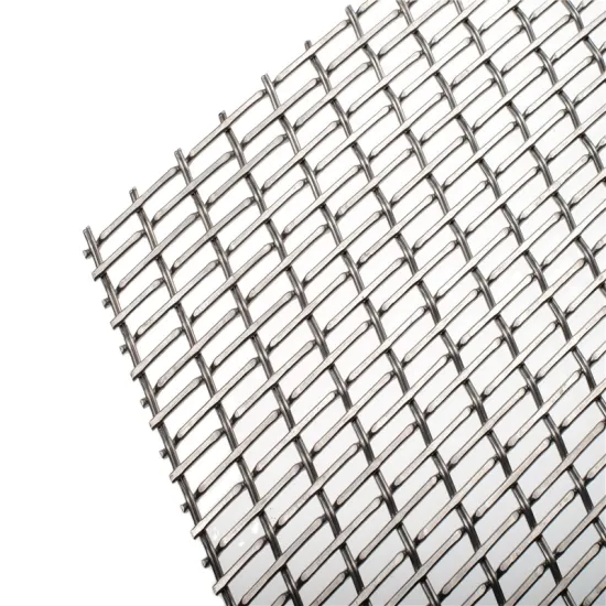 Stainless Steel Decorative Flat Top Woven Wire Mesh