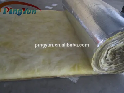 Excellent glass wool/fiber glass wool roll/glass wool blanket with Aluminium foil