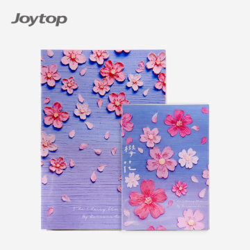Wholesale Sakura Design B5 A5 Softcover Transparent PVC Cover Notebook - Joytop 2539 2544