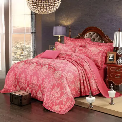 home bedding set of textile material fabric