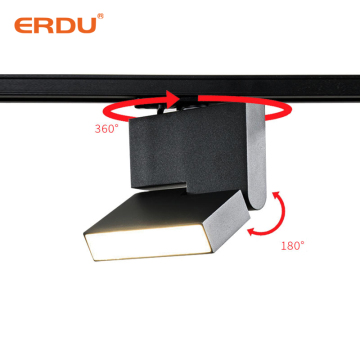 ERDU Commercial Aluminum Track Lights - Modern LED Track Lighting for Hotels and Flooding LED Linear Tracks