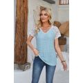 Short Sleeve V-Neck Shirt Casual Women's