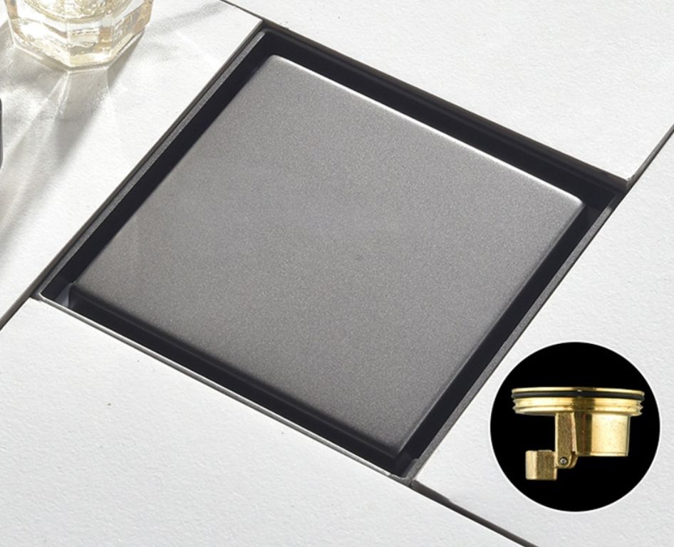 square shower drain