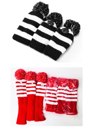 Wooden club set golf knitted club set