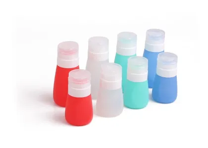 Kean silicone Mini Cheap Plastic Silicone Salad Dressing Hot Chili Sauce Bottles