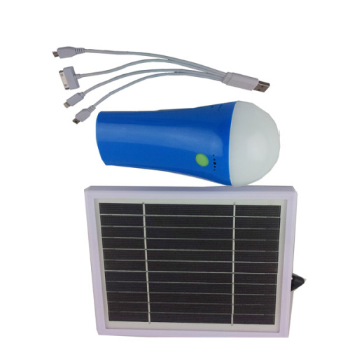 Sistema portátil de la energía solar de la antorcha solar que acampa 3W con la batería de litio 4400mAH