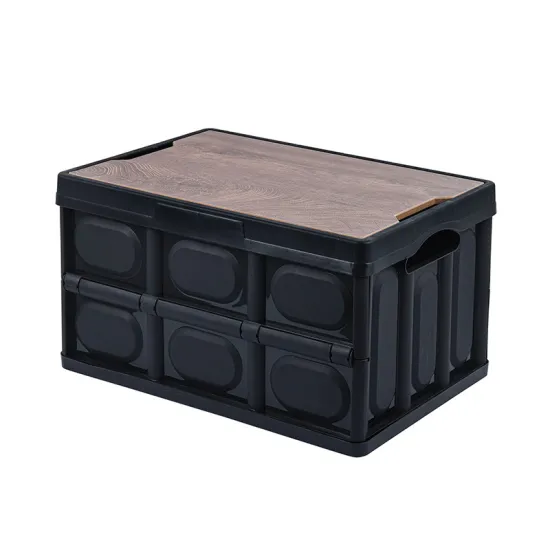 Camping Wooden Cover Folding Box: Multifunctional Storage for Outdoor and Car Use