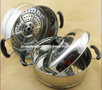 Two Layers Food Steamers Pot (YJ-HLST201)