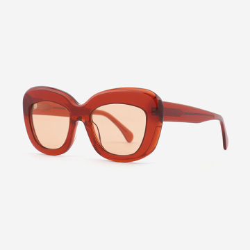 Retro Oversize Acetate Female Sunglasses