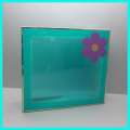 Custom made high quality hot stamping foldable with clear plastic window Acetate cosmetic box