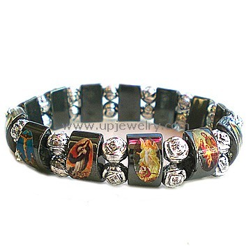 Hematite Rosary Bracelet (URB4-009)