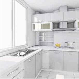 PVC Coating Kitchen Cabinets