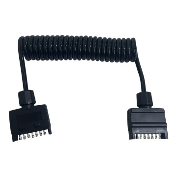 Heavy Duty Trailer Spiral Extension Cable with 7 Pole Australia Connector