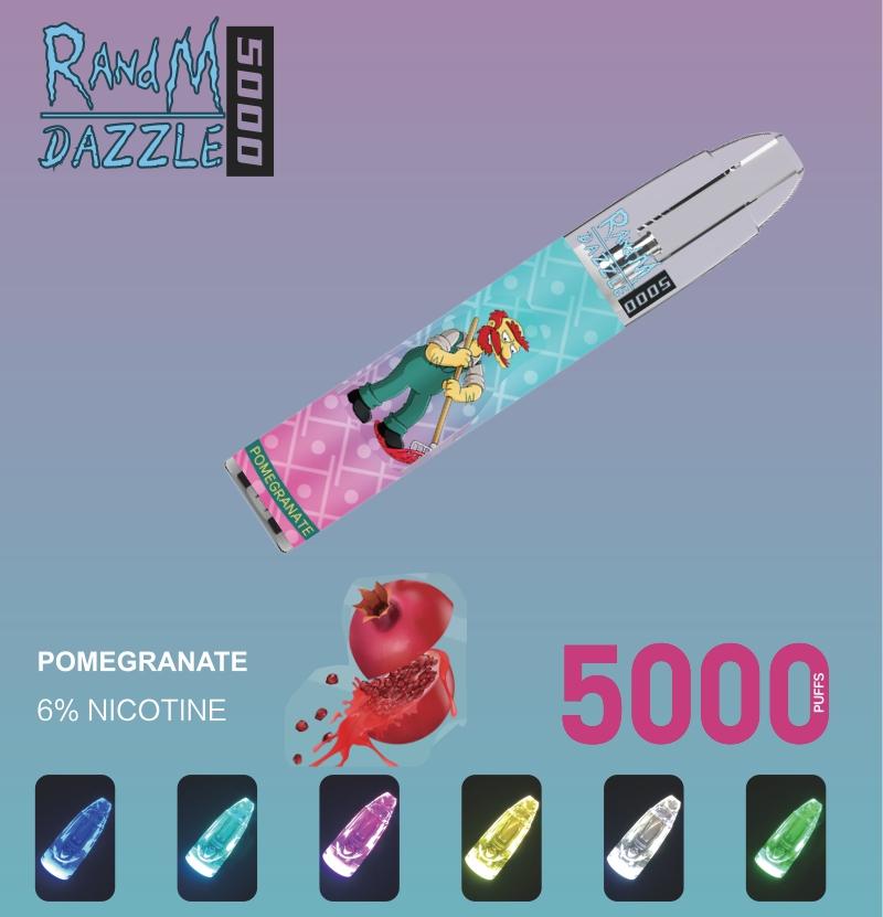 Randm Dazzle 5000 Rgb Light Glowing Disposable Vape 2