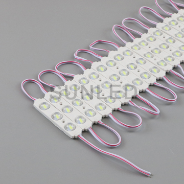 12V SMD 2835 5730 LED Module with Lens - 3 LEDs Injection