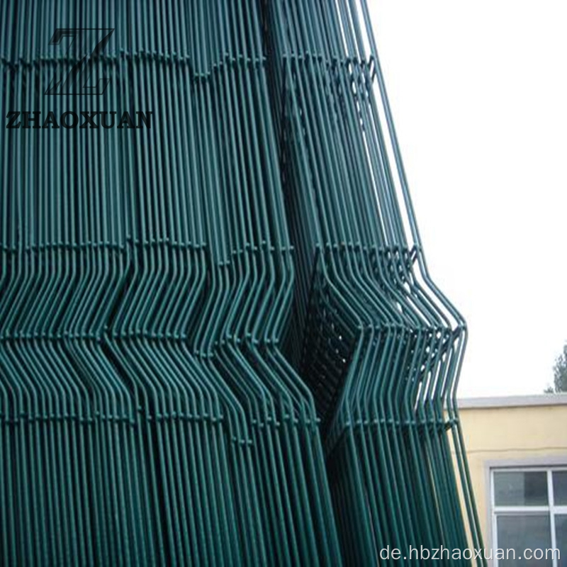 3D gebogener Drahtnetzzaun Gartengrenzzaun