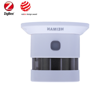 Zigbee 3.0 Smoke Detector Fire Alarm Detector Smart Home Sensor 2.4GHz High Sensitivity Compatible with SmartThing Gateway