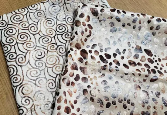 Polyester Foil Fabric for Sofa Cover Furniture Textile