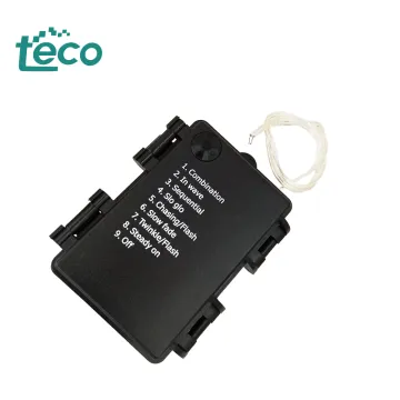 Plastic Multi-Port ABS Black Square AA Battery Holder DIY Kit with Leads