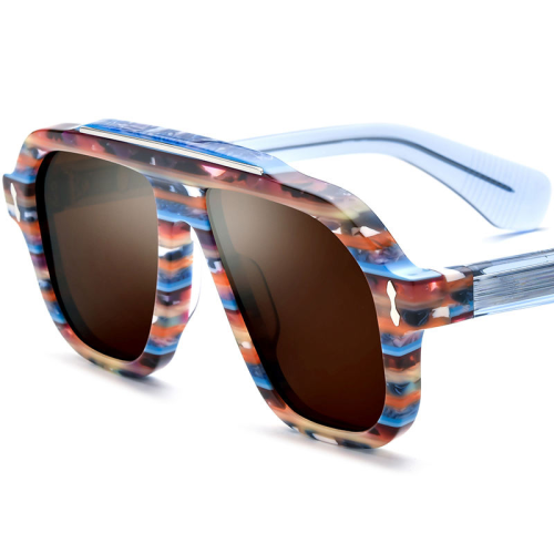 Double Top Bar Pilot Polarize Sunglasses ME2046