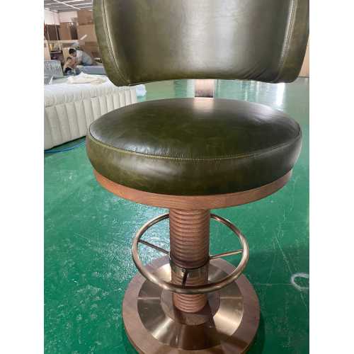 Wooden Counter Chairs Kitchen Bar Stool with Backs