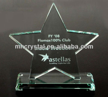Star Shaped Glass Trophy MH-J0568