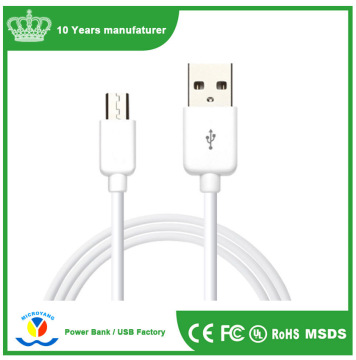 High quality OEM flat braided micro usb adapter data sync micro usb charger cable for samsung for android