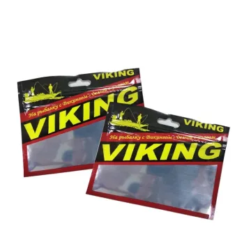 Recycle Biodegradable Soft Plastic Fishing Lure Packaging Fish Bait Packing Bag With Ziplock