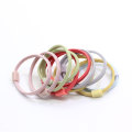 Assorted Candy Color Tiny Baby Girls Hair Ties No Crease Hair Bands Bulk 100Pcs Elastic Rubber Ponytail Holders Headband